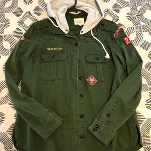 Forever 21 hooded utility jacket